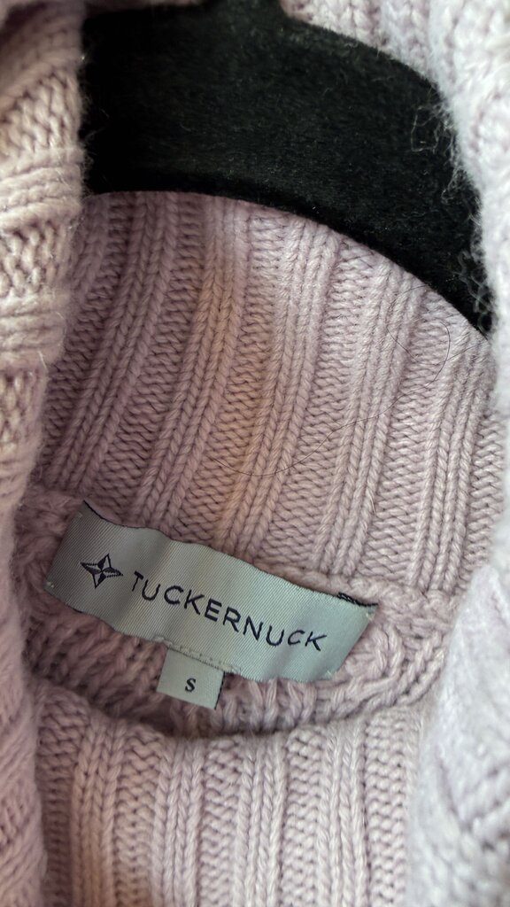 Wool Blend Cableknit Turtleneck Sweater