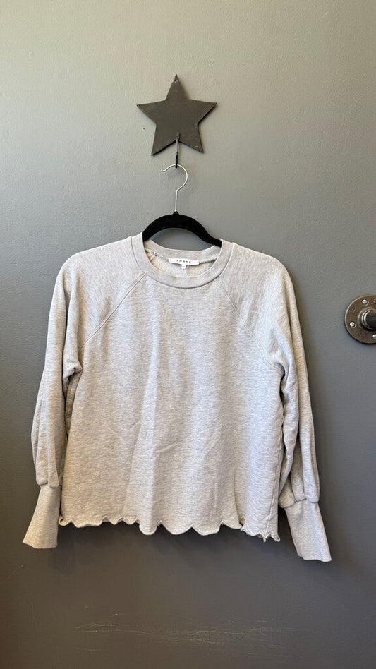 Scallop Hem Sweatshirt