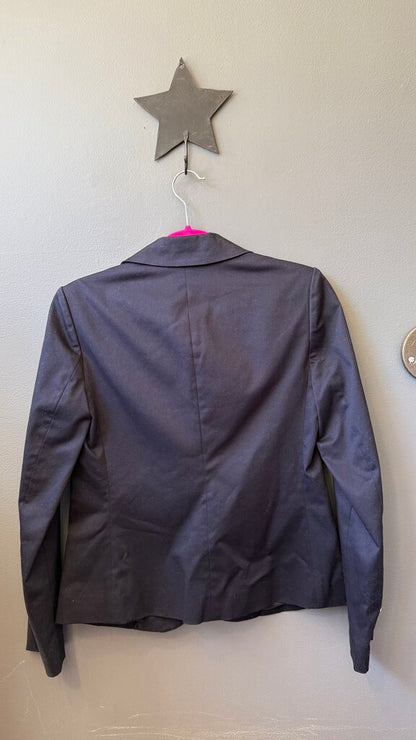 Navy Silver Button Blazer