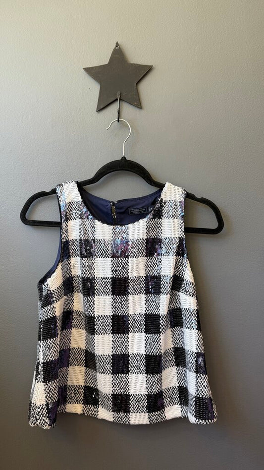Swing Sequin Gingham Tank
