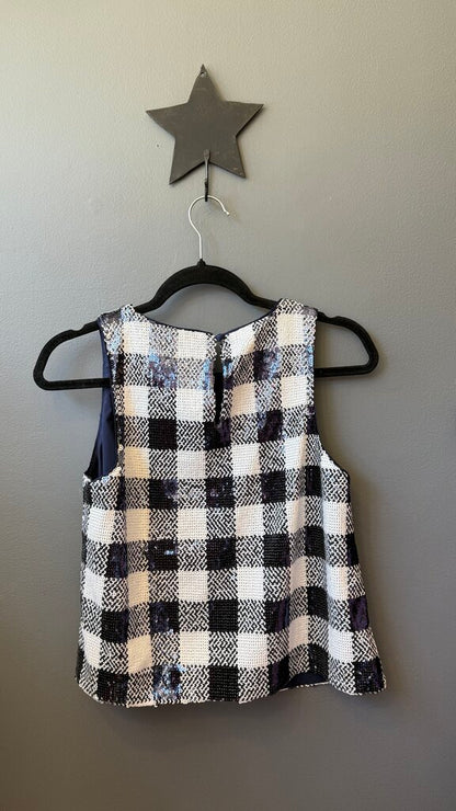 Swing Sequin Gingham Tank