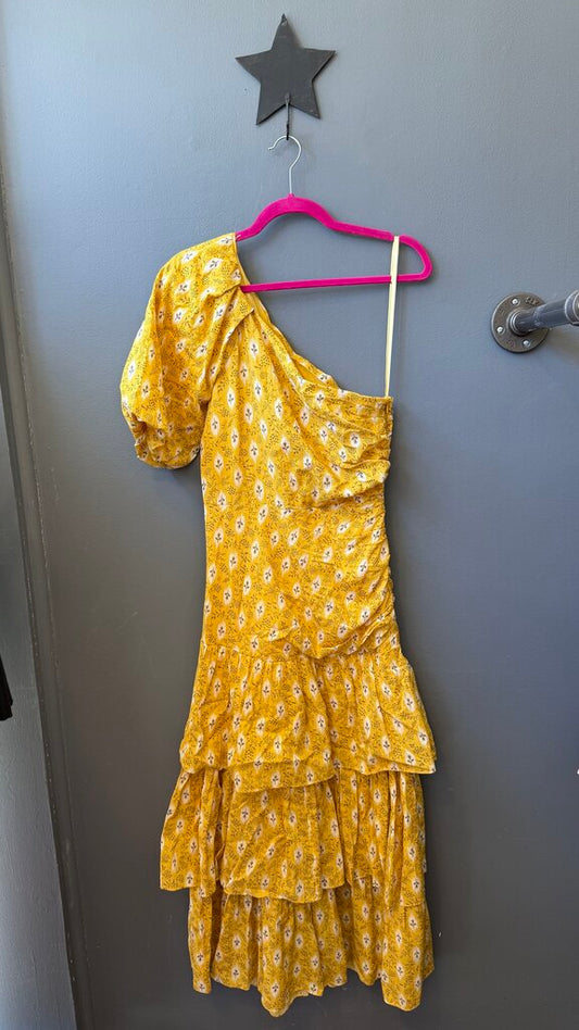 One Shoulder Maxi Gown Dress