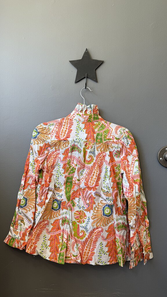Aspen Botanical Ruffle Blouse