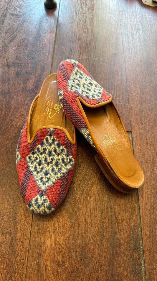 Needlepoint Mules