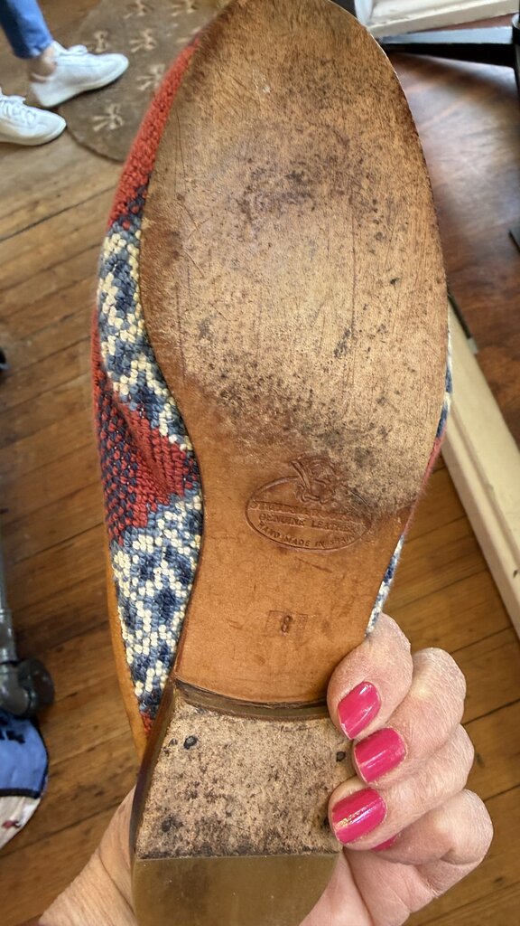 Needlepoint Mules