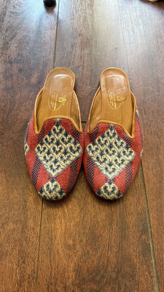 Needlepoint Mules