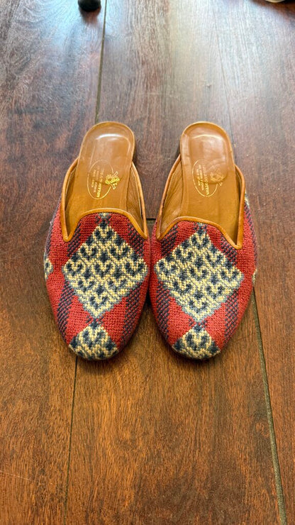 Needlepoint Mules