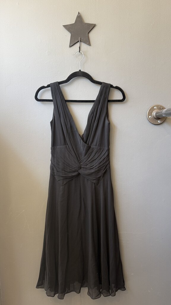 Silk Gathered Waist Dress