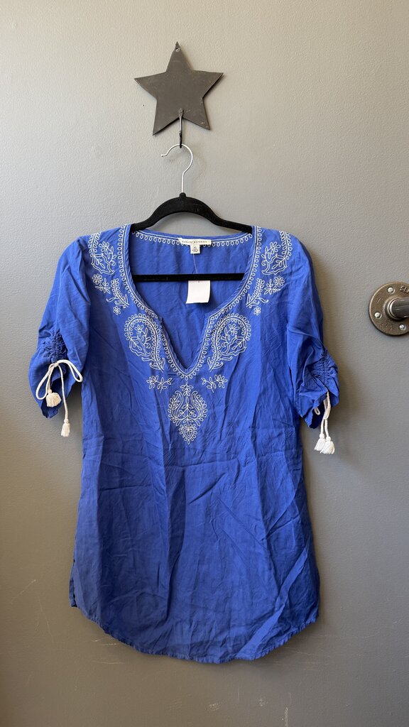 Silk Embroidered Tunic Top
