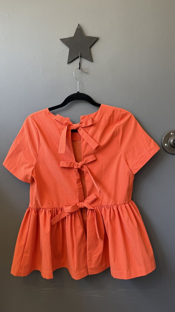 Bow Back Peplum Top