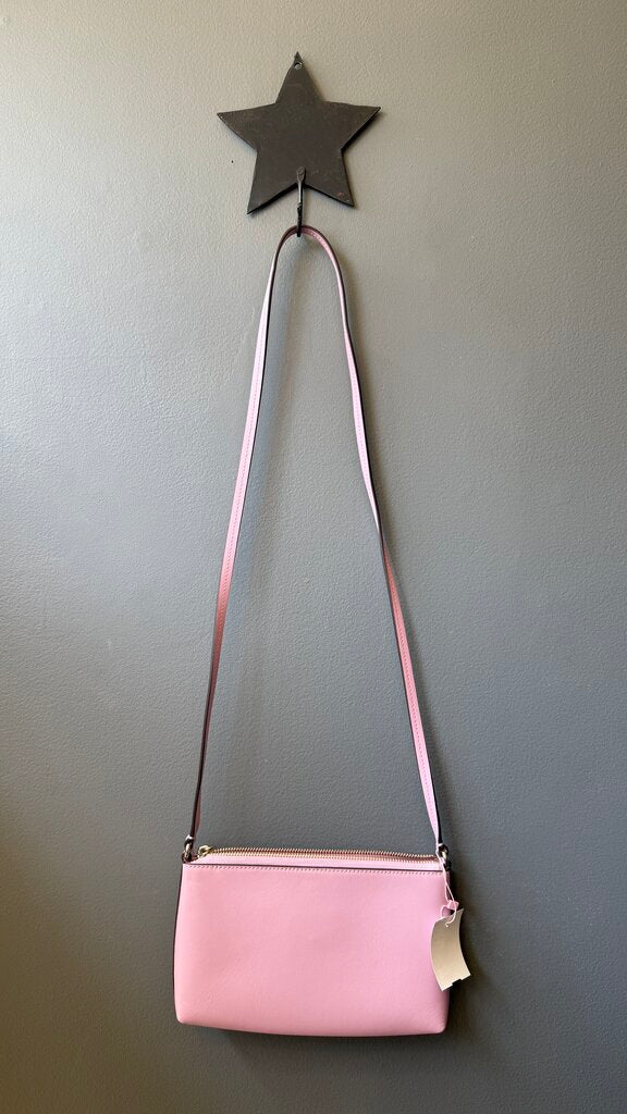 Leather Tassel Zip Crossbody Bag