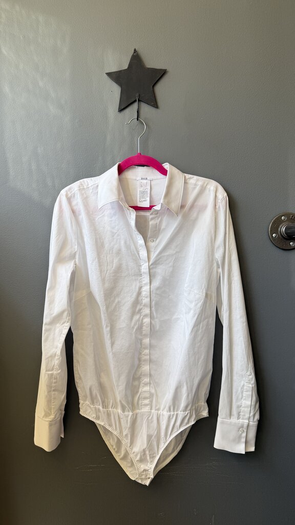 Button Up Shirt Poplin Bodysuit
