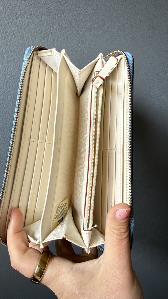 Saffiano Leather Zippy Wallet