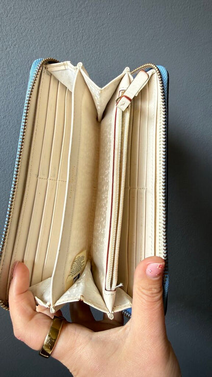 Saffiano Leather Zippy Wallet