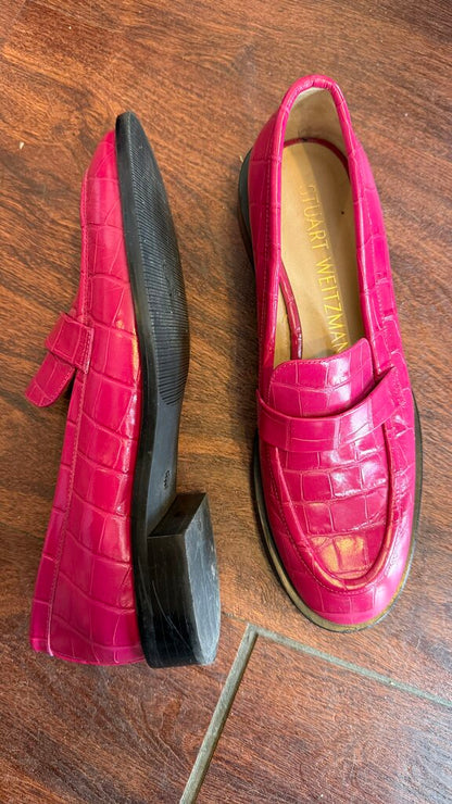 Croc Embossed Penny Loafers