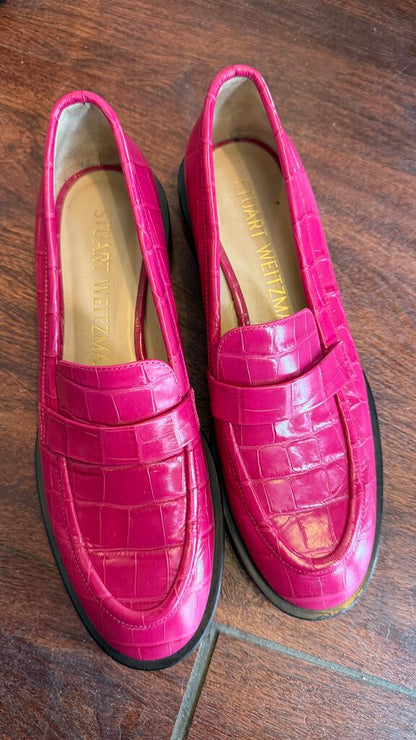 Croc Embossed Penny Loafers