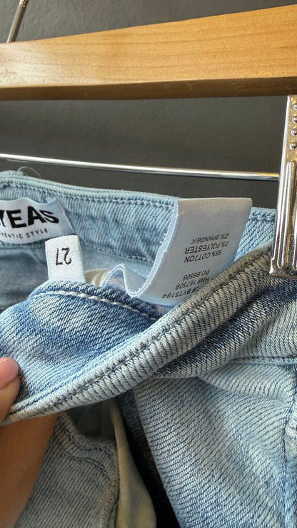 Slim Raw Hem Jeans