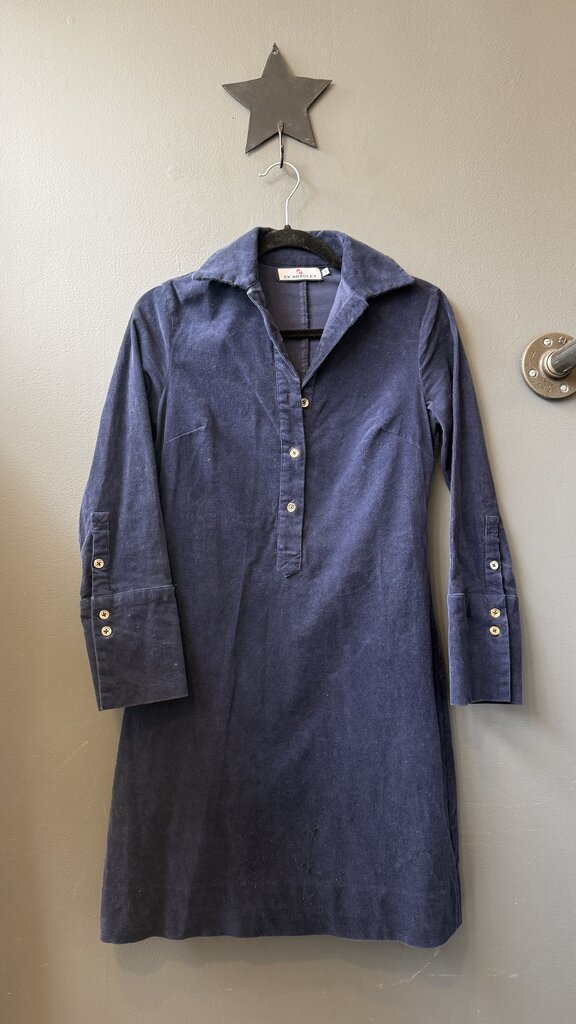 Microcord Tunic Mini Dress