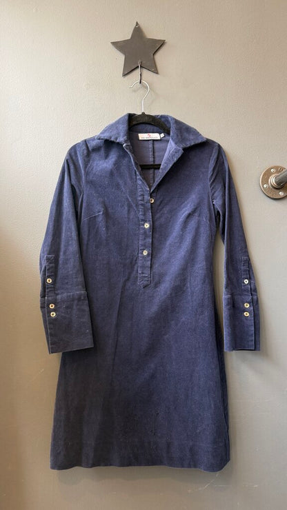 Microcord Tunic Mini Dress