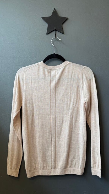 Fine Knit Stripe Back Sweater