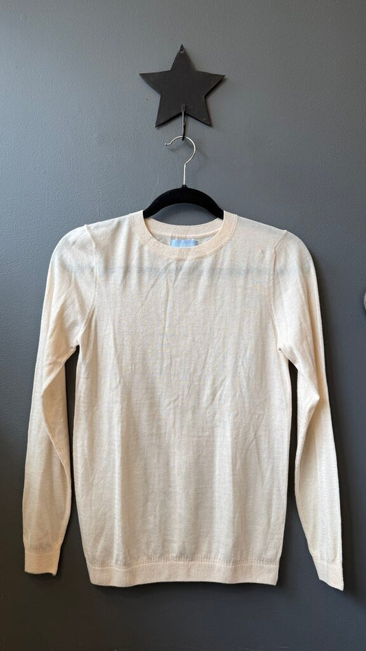 Fine Knit Stripe Back Sweater