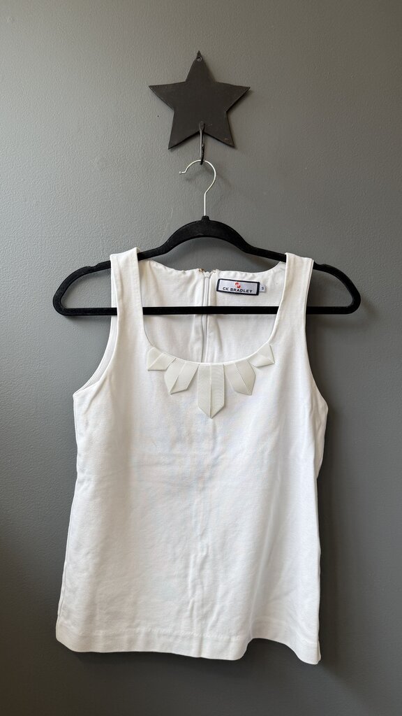 Grosgrain Trim Ponte Tank Top