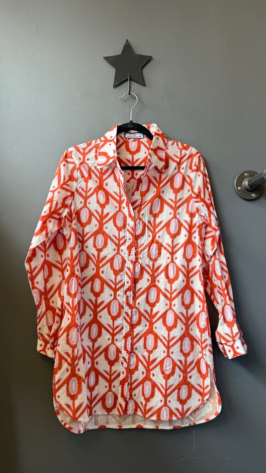 Printed Shirtdress