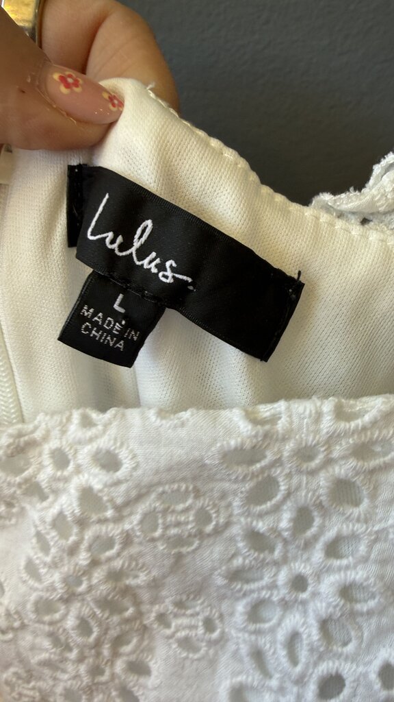 Eyelet Midi Aline Dress