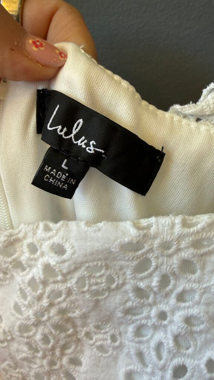 Eyelet Midi Aline Dress