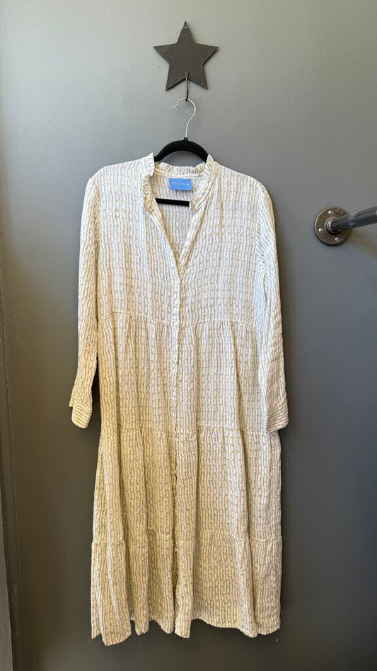Linen Tiered Midi Dress