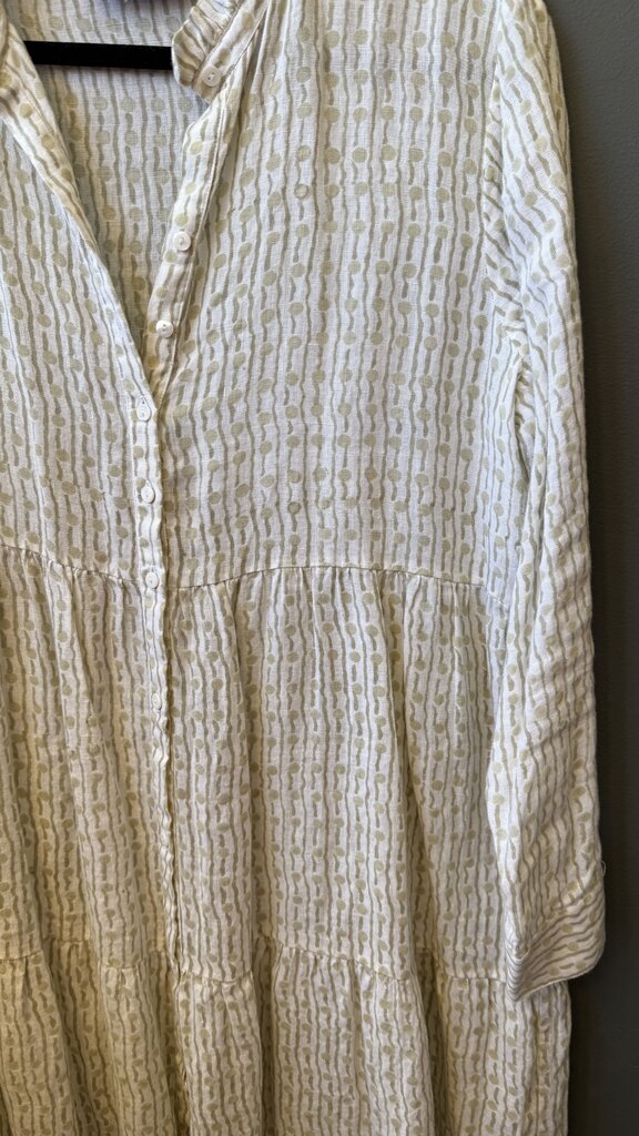 Linen Tiered Midi Dress