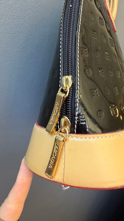 Patent Leather Dome Satchel