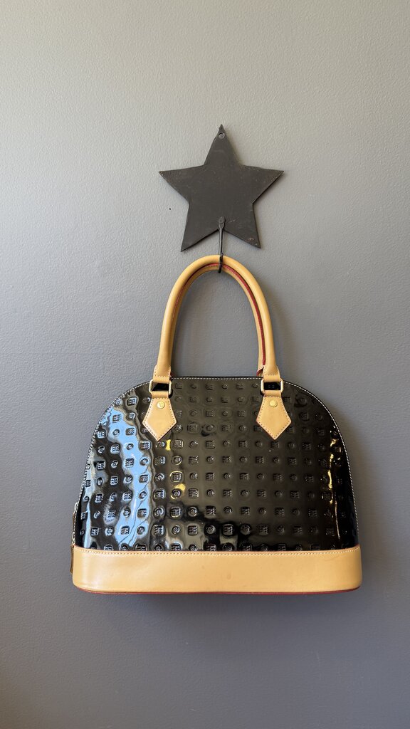 Patent Leather Dome Satchel