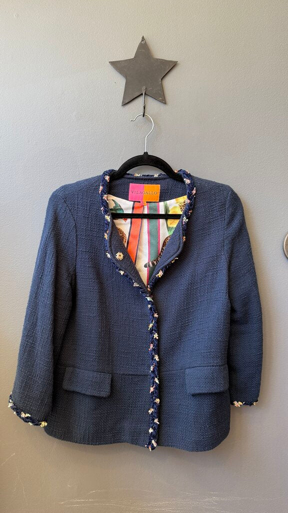 Navy Tweed Blazer