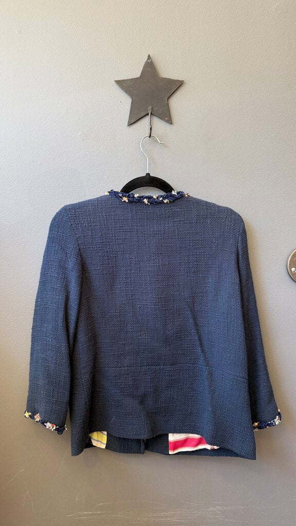 Navy Tweed Blazer