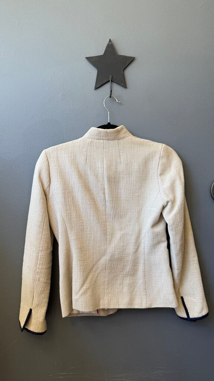 One Button Tweed Jacket