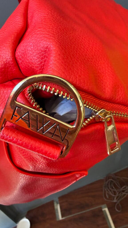 Faux Leather Diaper Backpack Bag
