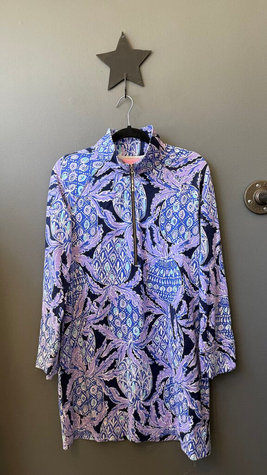 Pineapple 1/4 Zip Popover Dress