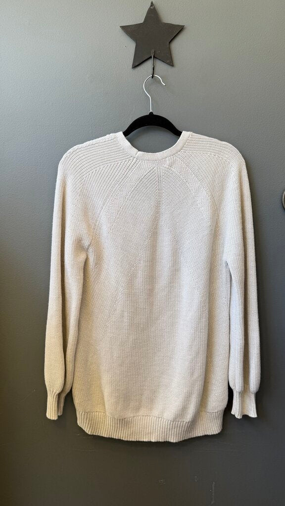 Merino Blend Vneck Ribbed Sweater