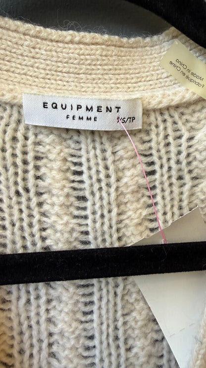 Cashmere Alpaca Wool Cableknit Cardigan Sweater