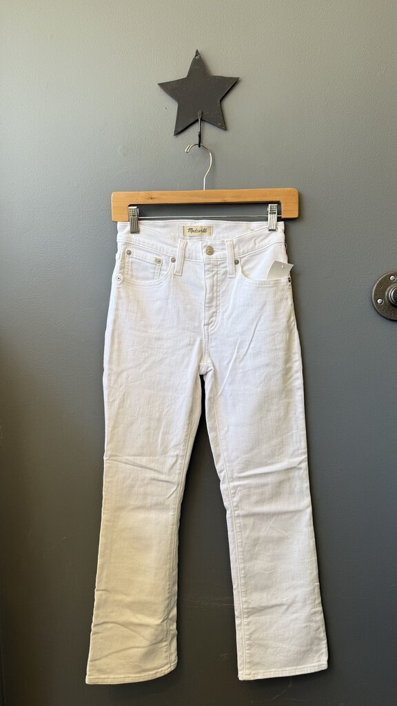 Cali Demi Boot White Jeans