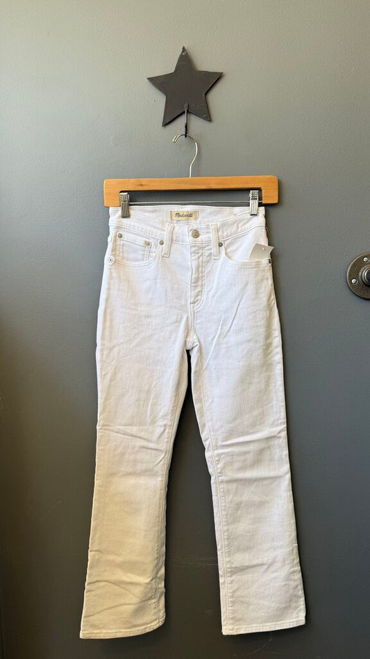 Cali Demi Boot White Jeans