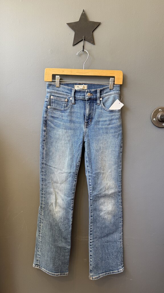 Mid Rise Kick Out Jeans