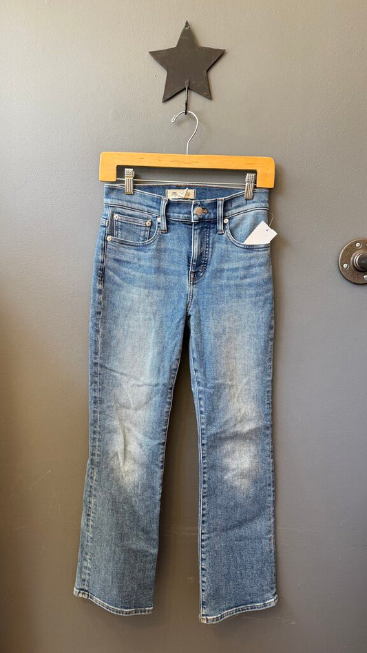 Mid Rise Kick Out Jeans