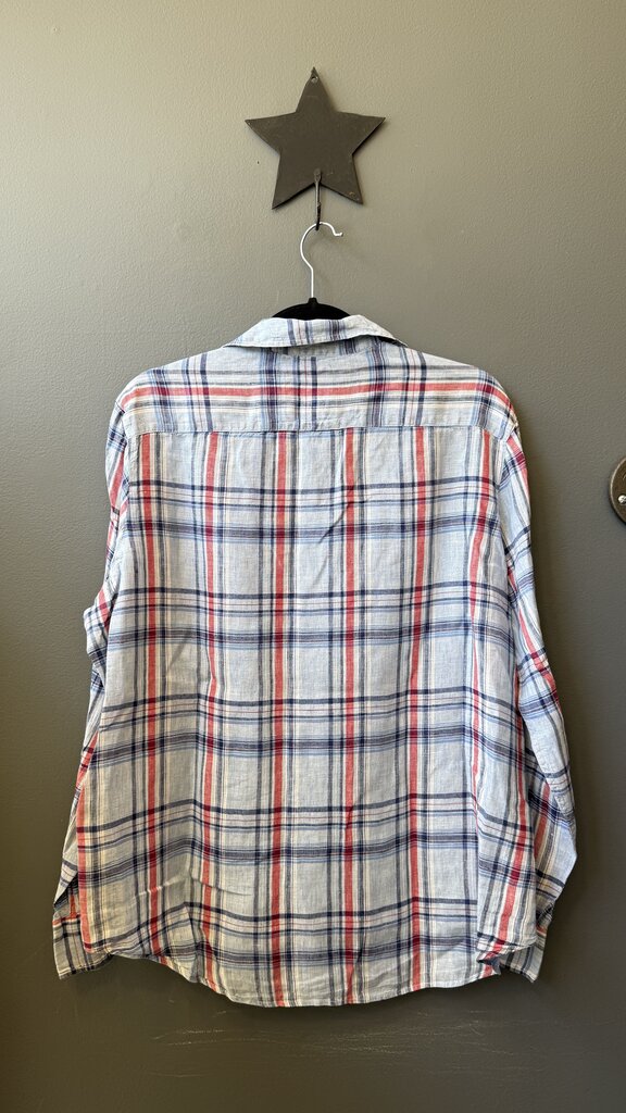 Linen Plaid Eileen Button Up Shirt