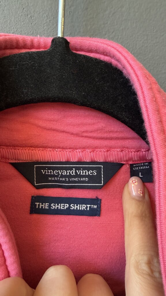 Pink Shep Shirt 1/4 Zip Pullover