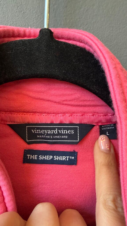 Pink Shep Shirt 1/4 Zip Pullover