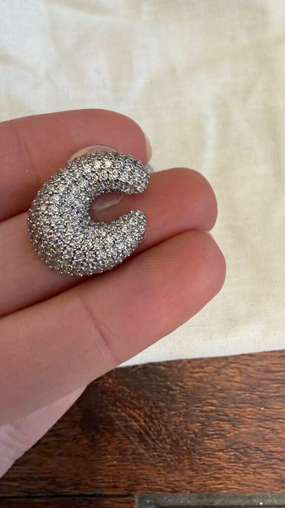 Tuckernuck Silver Crystal Vera Earrings