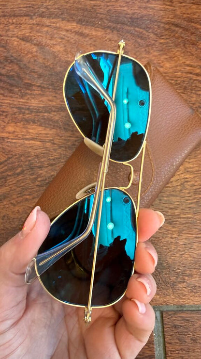 RayBan 3025 Mirror Polarized Large Aviator Sunglasses