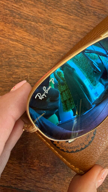 RayBan 3025 Mirror Polarized Large Aviator Sunglasses